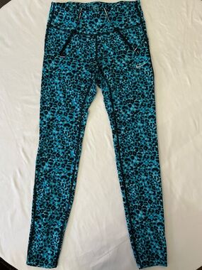 Nike Teal Leopard Print Leggings